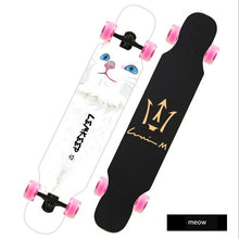 Load image into Gallery viewer, 108cm Small long board skateboard beginner skateboard car adult road skateboard dance board brush street long board