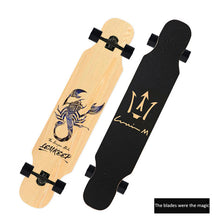 Load image into Gallery viewer, 108cm Small long board skateboard beginner skateboard car adult road skateboard dance board brush street long board