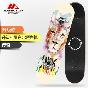 Marco Top Professional Four-wheel Skateboarding Beginner Adult, Adolescent Children Boys And Girls Double-warped Highway Skate