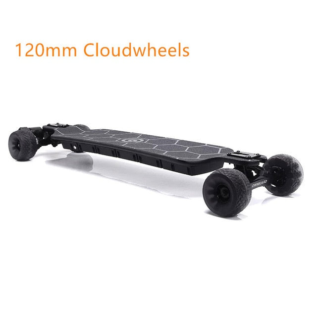 Ownboard Bamboo AT 3000W 39” All Terrain Electric Skateboard Dual Belt Motor 14AH battery Fiberglass Bamboo double-drop deck