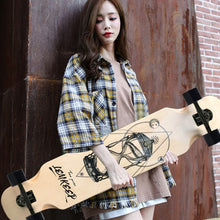 Load image into Gallery viewer, 108cm Small long board skateboard beginner skateboard car adult road skateboard dance board brush street long board
