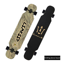 Load image into Gallery viewer, 108cm Small long board skateboard beginner skateboard car adult road skateboard dance board brush street long board
