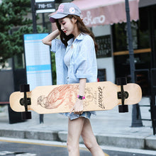 Load image into Gallery viewer, 108cm Small long board skateboard beginner skateboard car adult road skateboard dance board brush street long board
