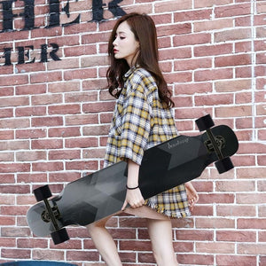 108cm Small long board skateboard beginner skateboard car adult road skateboard dance board brush street long board