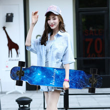 Load image into Gallery viewer, 108cm Small long board skateboard beginner skateboard car adult road skateboard dance board brush street long board
