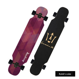 108cm Small long board skateboard beginner skateboard car adult road skateboard dance board brush street long board