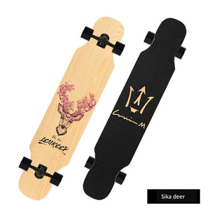 108cm Small long board skateboard beginner skateboard car adult road skateboard dance board brush street long board