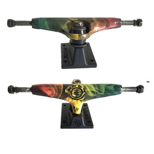 2PCS Ruckus Double Rocker Skateboard Trucks 5.0"/5.25" Aluminum designed Skate Trucks for 7.5-8.25" decks Skateboarding Bridges