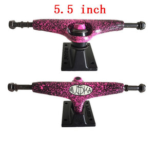 2PCS Ruckus Double Rocker Skateboard Trucks 5.0"/5.25" Aluminum designed Skate Trucks for 7.5-8.25" decks Skateboarding Bridges