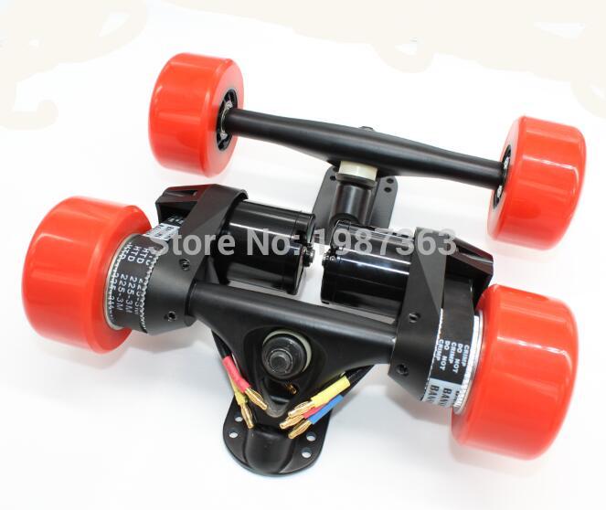 Electric Longboard skateboard Conversion Kit Rear Truck With Two Motor +front truck - Belt Drive dual 5065 motor drive