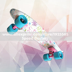 2019 High Quality Retro Skateboard Starry Sky Pattern Mini Board for Outdoor Sport Street Fish board longboard skateboard PN08